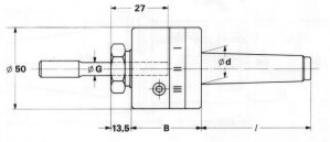 Reibahlen - Pendelhalter -Morsekonus Type Flex 2