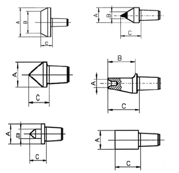 Insertion centres with internal centre and blanks