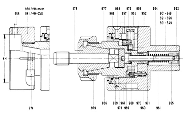 Collet holder ESX