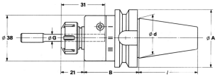 SK - Floating reamer holder Type ESX 12