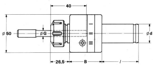 Zylindrische Reibahlen - Pendelhalter Type ESX 20