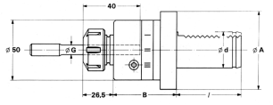 Reibahlen – Pendelhalter VDI 3425 Type ESX 20