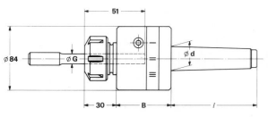 Reibahlen - Pendelhalter -Morsekonus Type ESX 32