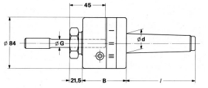 Reibahlen - Pendelhalter -Morsekonus Type Flex 4