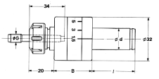 PAFIX mit Spannzangen Typ ESX 12 (ER 11) - Zylindrisch