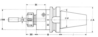 Mandrino portapinze punte BT 50 ESX 32 (ER32)