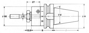 Pendelhalter und Reibahlen Typ BT 45 Flex 2