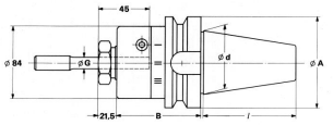 Pendelhalter und Reibahlen Typ SK 40 (DIN 69871A) Flex 4