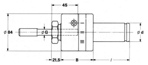 Porte-alésoir flottant - Cylindrique à méplat Type Flex 4