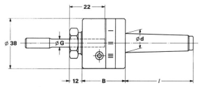 Pendelhalter und Reibahlen Typ Morsekonus MK 3 Flex 1