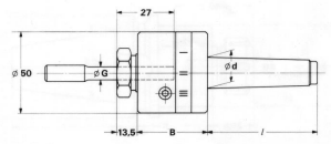 Pendelhalter und Reibahlen Typ Morsekonus MK 2 Flex 2