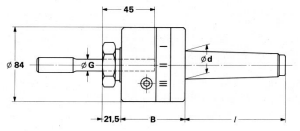 Pendelhalter und Reibahlen Typ Morsekonus MK 3 Flex 4