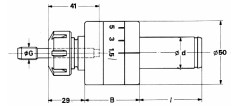 PAFIX portaalesatore flottante - Cilindrico con piano Tipo ESX 20 (ER20)